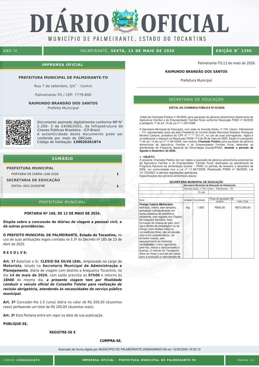 Capa da edição