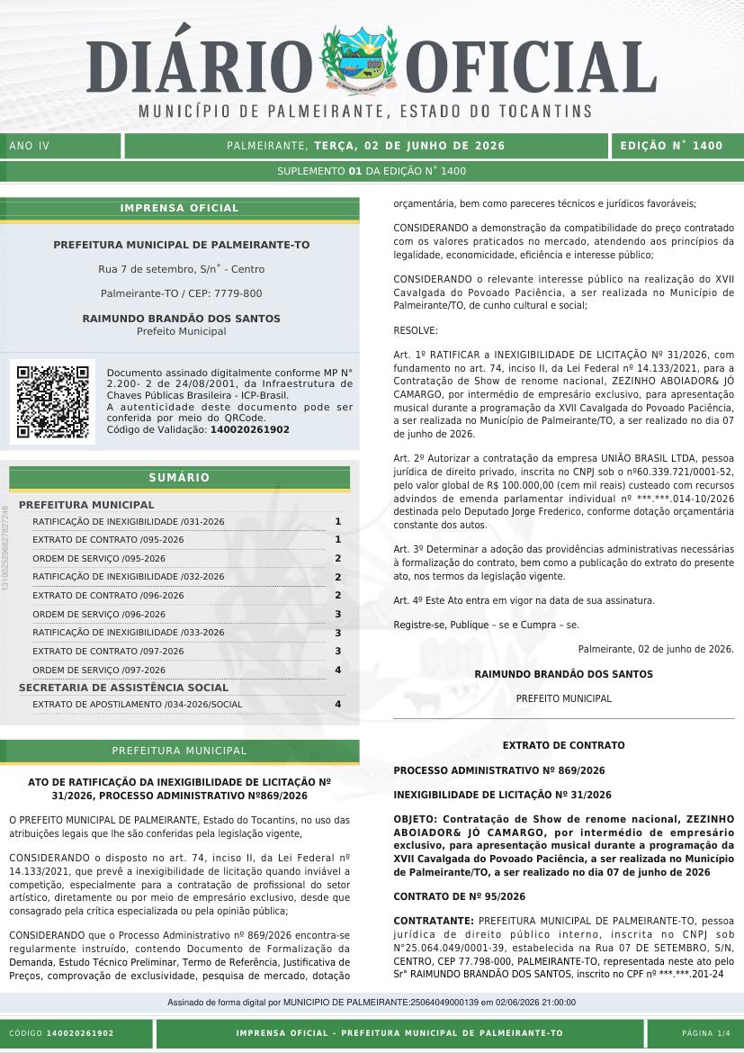 Capa da edição