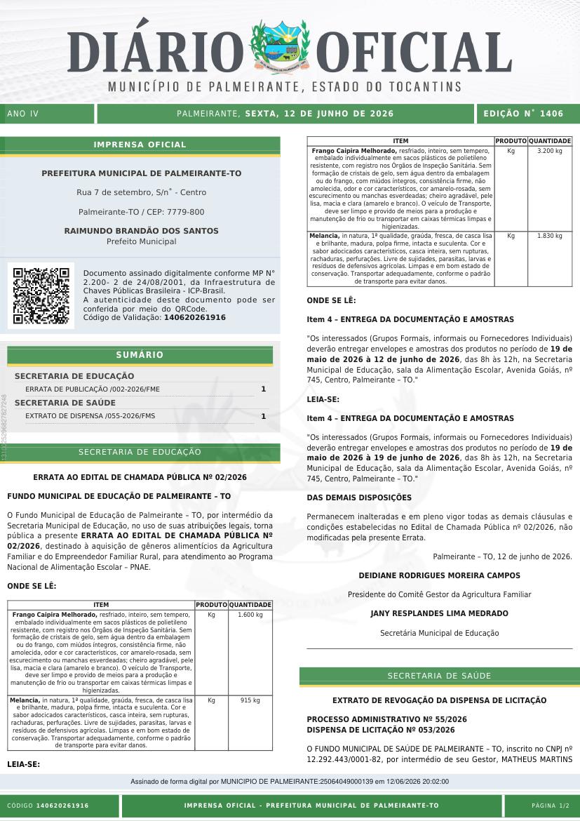 Capa da edição