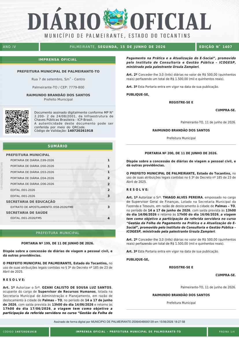 Capa da edição