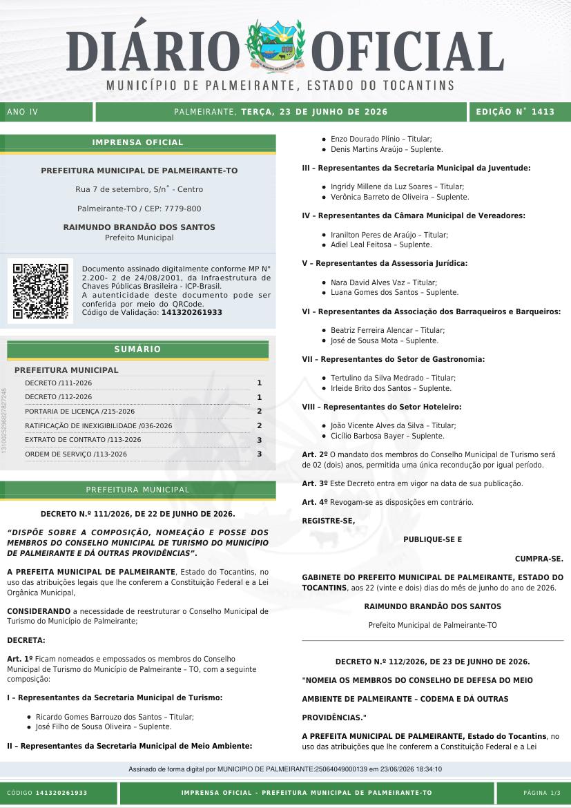 Capa da edição