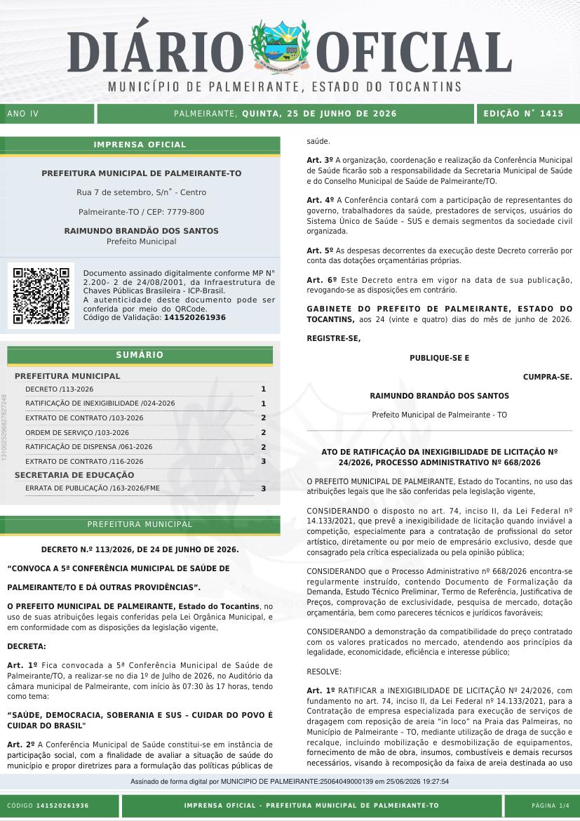 Capa da edição